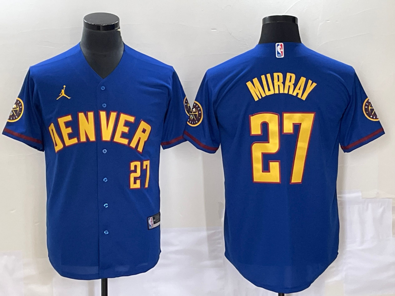 Nike 2023 Men Denver Nuggets #27 Murray Blue NBA Jersey->denver nuggets->NBA Jersey